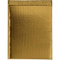 Box Packaging Glamour Bubble Mailers, 13"W x 17-1/2"L, Gold, 100/Pack GBM1317GD